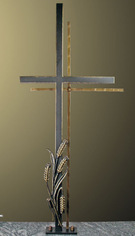 Grabkreuz 1780-1785 - Schönes modernes Schmiedekreuz (Schmiedeeisen oder Bronze) in hervorragender Qualität.